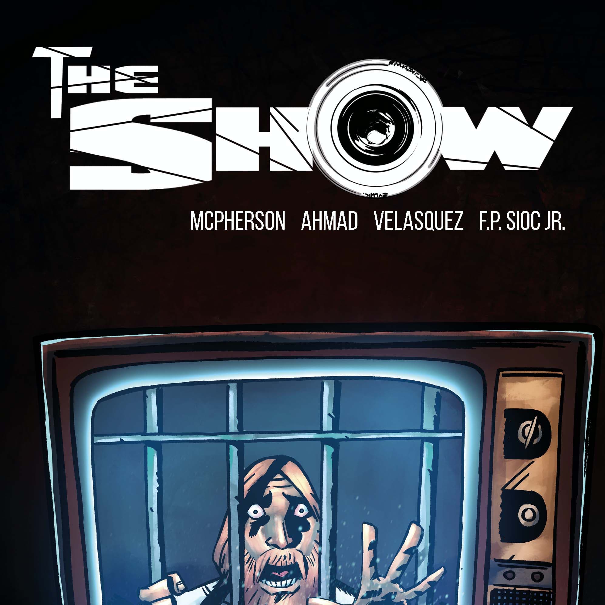 The Show OGN cover showing the main character imprisoned in a tv.